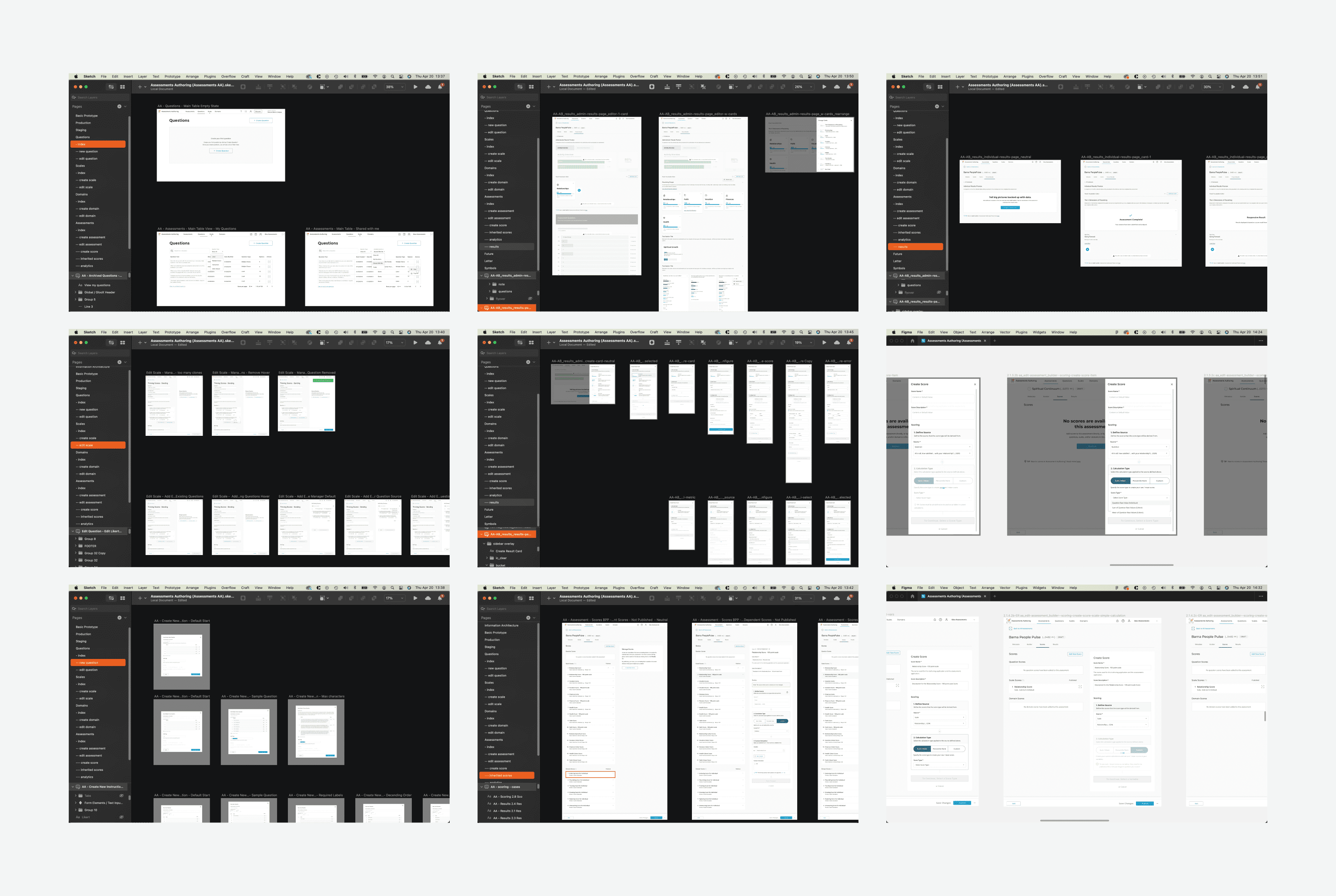 Design exploration for different content modules for Assessement Authoring tool